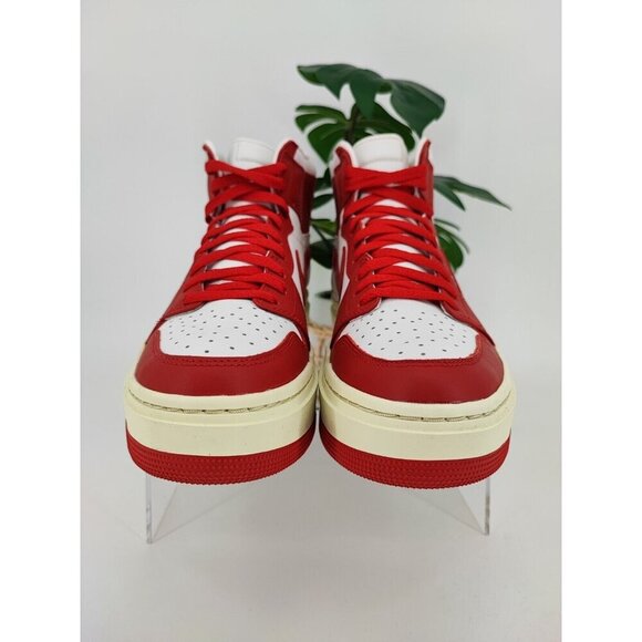 Nike Women’s Air Jordan 1 Elevate High Red/White Leather Shoes Size 10 US - Picture 2 of 9